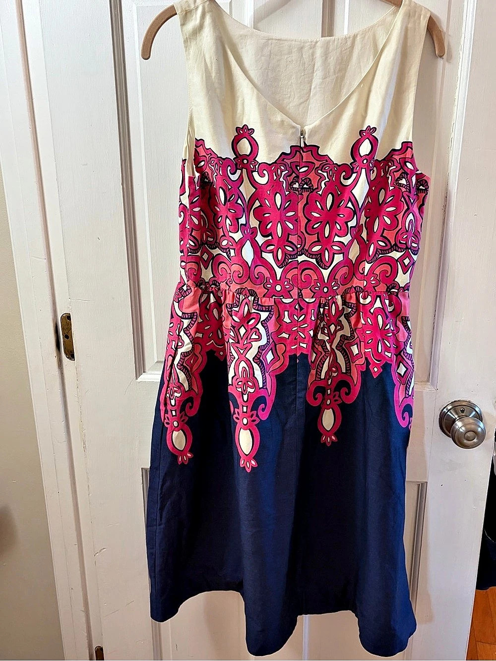 Lilly Pulitzer Midi Dress in Blue & Pink Like New